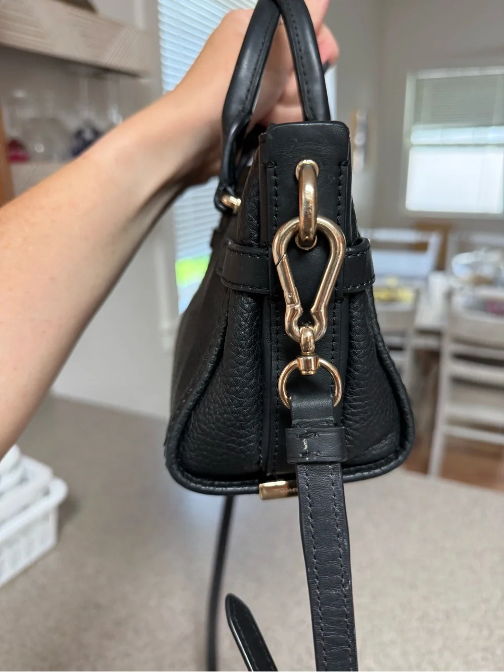 Coach Swagger 20 Pebble Leather Double Turnlock Purse